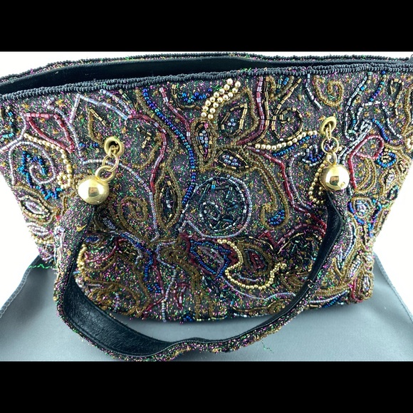Vintage Warren Reed medium size beaded evening handbag! - Picture 13 of 13